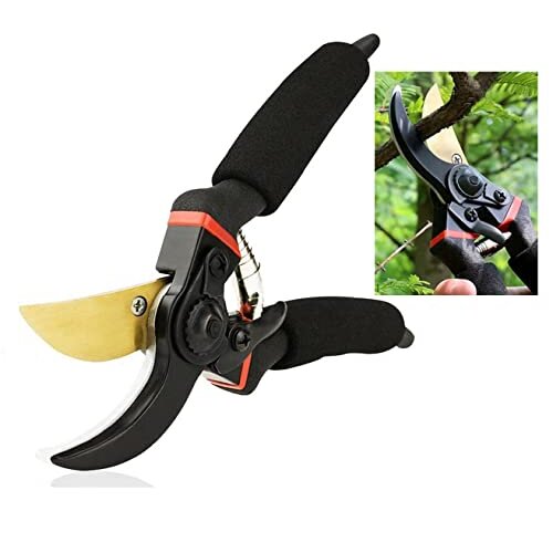 Garden Secateurs , TuoYi Professional Premium Manganese Steel Bypass Pruning Shears ,Hand Pruners, Garden Clippers